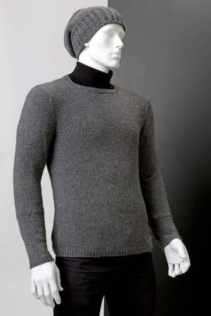 Strickset Herrenpullover Lang Yarns CASHMERE PREMIUM mit Anleitung in garnwelt-Box