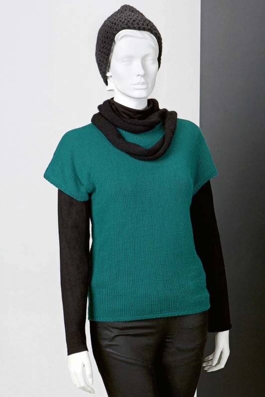 Knitting set Vest CASHMERE PREMIUM with knitting instructions in garnwelt box in size S