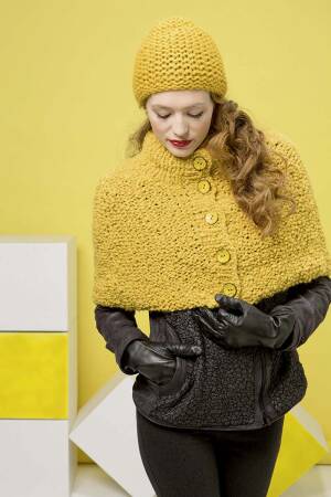 Strickset Cape mit Anleitung in garnwelt-Box