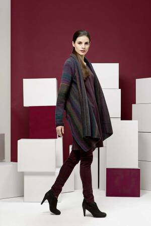 Strickset Verschlusslose Jacke mit Anleitung in garnwelt-Box S-M