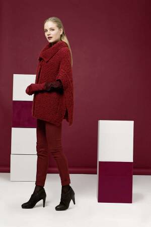 Strickset Poncho mit Anleitung in garnwelt-Box S-M