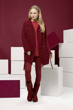 Knitting set Coat MALOU LIGHT with knitting instructions in garnwelt box in size L