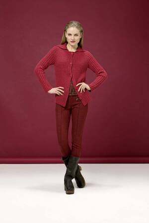 Knitting set Raglan cardigan  with knitting instructions in garnwelt box in size L