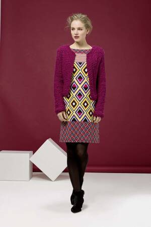 Knitting set Cardigan  with knitting instructions in garnwelt box