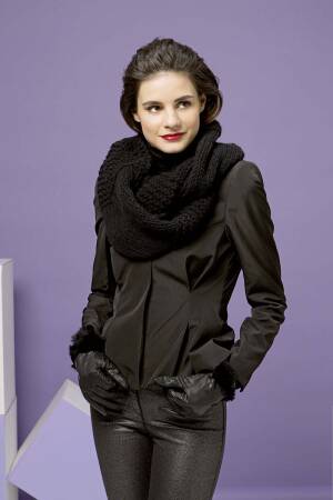 Knitting set Round shawl CASHMERE BIG with knitting instructions in garnwelt box in size ca 160 x 28 cm