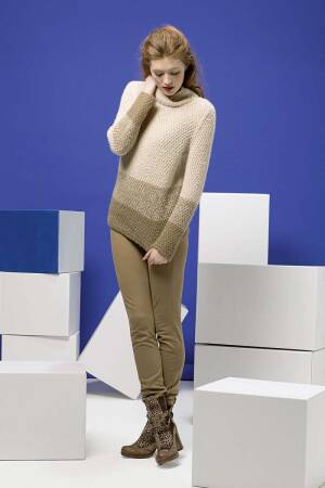 Strickset Pullover Lang Yarns ALPACA SUPERLIGHT mit Anleitung in garnwelt-Box M