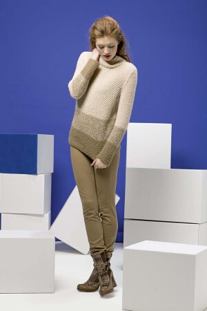 Knitting set Pullover  with knitting instructions in garnwelt box in size L