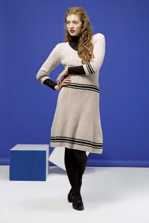 Strickset Kleid Lang Yarns CASHMERE CLASSIC / MERINO  LACE mit Anleitung in garnwelt-Box L