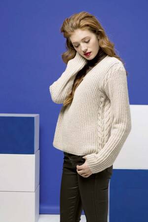 Strickset Pullover Lang Yarns CASHMERE PREMIUM mit Anleitung in garnwelt-Box