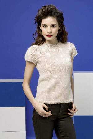 Strickset Kurzarmpullover Lang Yarns CASHMERE CLASSIC / MOHAIR LUXE mit Anleitung in garnwelt-Box M