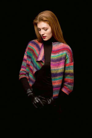 Strickset Jacke Lang Yarns MILLE COLORI mit Anleitung in garnwelt-Box S