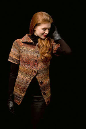 Knitting set Raglan cardigan  with knitting instructions in garnwelt box in size L