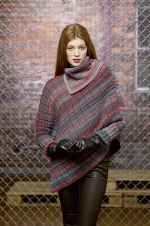 Strickset Poncho mit Anleitung in garnwelt-Box
