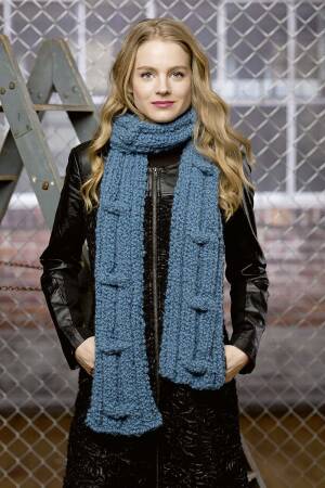 Strickset Schal Lang Yarns SOPHIA mit Anleitung in garnwelt-Box 20 x 194 cm