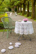 Strickset Tischtuch Lang Yarns QUATTRO mit Anleitung in...