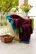 Strickset Plaid mit Anleitung in garnwelt-Box ca 150 x 150 cm