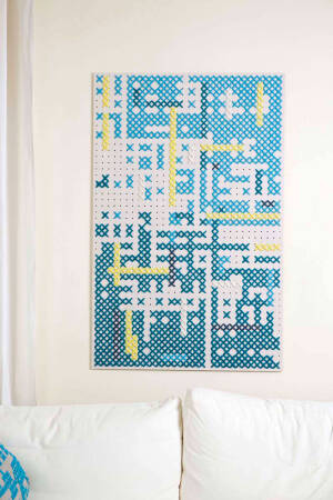 Strickset Wandbild mit Anleitung in garnwelt-Box 75 x 120 cm