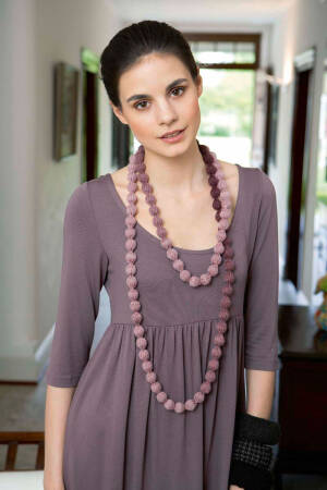 Strickset Halskette mit Anleitung in garnwelt-Box