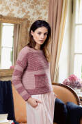 Knitting set Boxy sweater  with knitting instructions in garnwelt box in size S