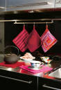 Knitting set Pot holder with heart TISSA 3/3 with knitting instructions in garnwelt box