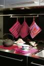 Knitting set Pot holder with heart TISSA 3/3 with knitting instructions in garnwelt box