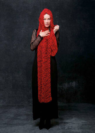 Knitting set Flower shawl CASHMERE CLASSIC with knitting instructions in garnwelt box