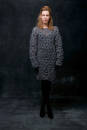 Knitting set Crocheted dress  with knitting instructions in garnwelt box