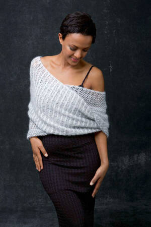 Knitting set Loop MOHAIR LUXE with knitting instructions in garnwelt box in size one size