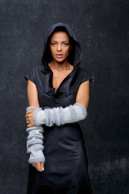 Knitting Set Arm Warmers Mohair Luxe With Knitting Instructions In Ga