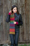 Strickset Zackenschal Lang Yarns JAWOLL MAGIC DEGRADE mit...
