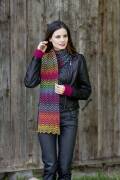 Strickset Zackenschal Lang Yarns JAWOLL MAGIC DEGRADE mit Anleitung in garnwelt-Box ca 25x180 cm (10x71 inches)