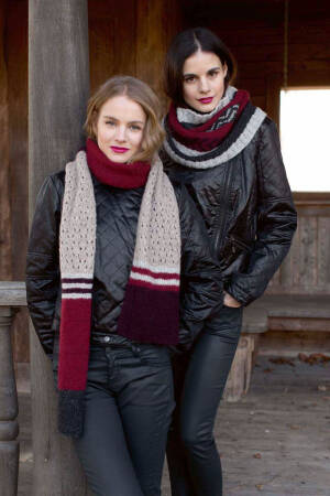 Strickset Rundschal Lang Yarns MALOU LIGHT mit Anleitung in garnwelt-Box