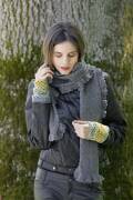 Knitting set Shawl  with knitting instructions in...