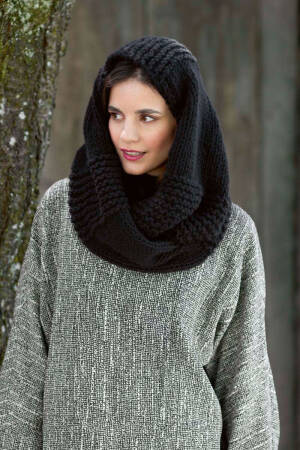 Knitting set Snood CASHMERE BIG with knitting instructions in garnwelt box