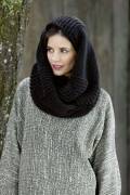 Knitting set Snood CASHMERE BIG with knitting instructions in garnwelt box in size ca 160x28 cm (63 x 11 inches)