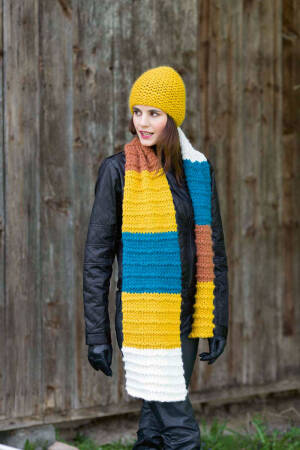Strickset Schal mit Anleitung in garnwelt-Box