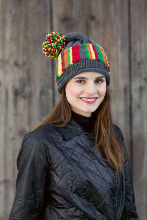 Knitting set Beanie MERINO 70 with knitting instructions in garnwelt box