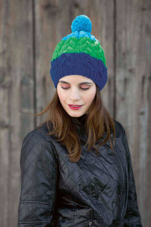 Knitting set Beanie MERINO 70 with knitting instructions in garnwelt box