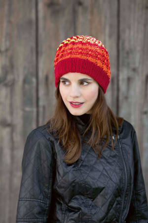 Knitting set Beret MERINO 70 with knitting instructions in garnwelt box