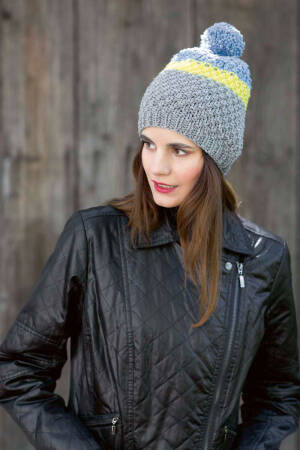 Knitting set Hat MERINO 50 with knitting instructions in garnwelt box