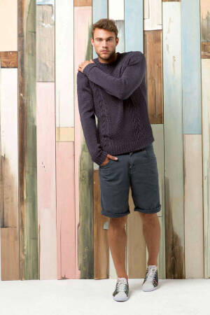 Strickset Herrenpullover Lang Yarns GOLF mit Anleitung in garnwelt-Box
