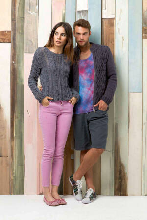 Strickset Reissverschlussjacke Lang Yarns NELLY mit Anleitung in garnwelt-Box