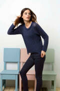 Strickset Pullover Lang Yarns SOL / STELLINA LUXE mit Anleitung in garnwelt-Box S