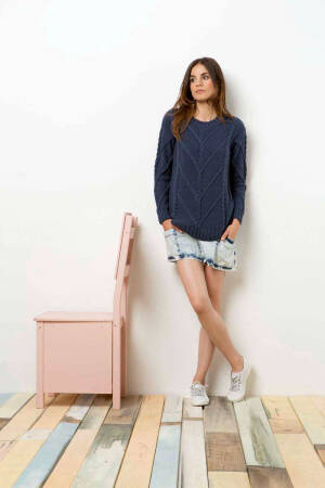 Strickset Pullover Lang Yarns SOL mit Anleitung in garnwelt-Box