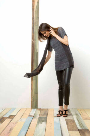 Strickset Stola Lang Yarns MOHAIR LUXE mit Anleitung in garnwelt-Box