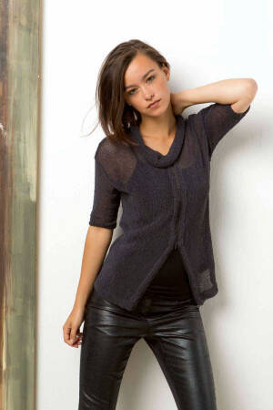 Strickset Pullover mit Reissverschluss Lang Yarns FILO mit Anleitung in garnwelt-Box