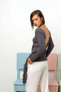 Strickset Wickelpullover mit Anleitung in garnwelt-Box M