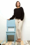 Knitting set Pullover  with knitting instructions in garnwelt box in size S