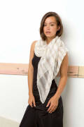 Strickset Schal Lang Yarns MOHAIR LUXE / FILO mit Anleitung in garnwelt-Box ca 100x100cm (39 1/4 x 39 1/4 inches)