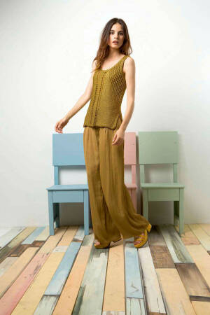 Knitting set Vest top  with knitting instructions in garnwelt box